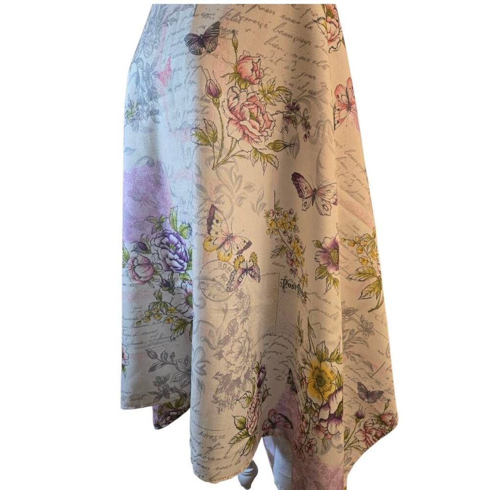 Rectangular Spring Floral And Butterfly Tablecloth - Picture 3 of 4